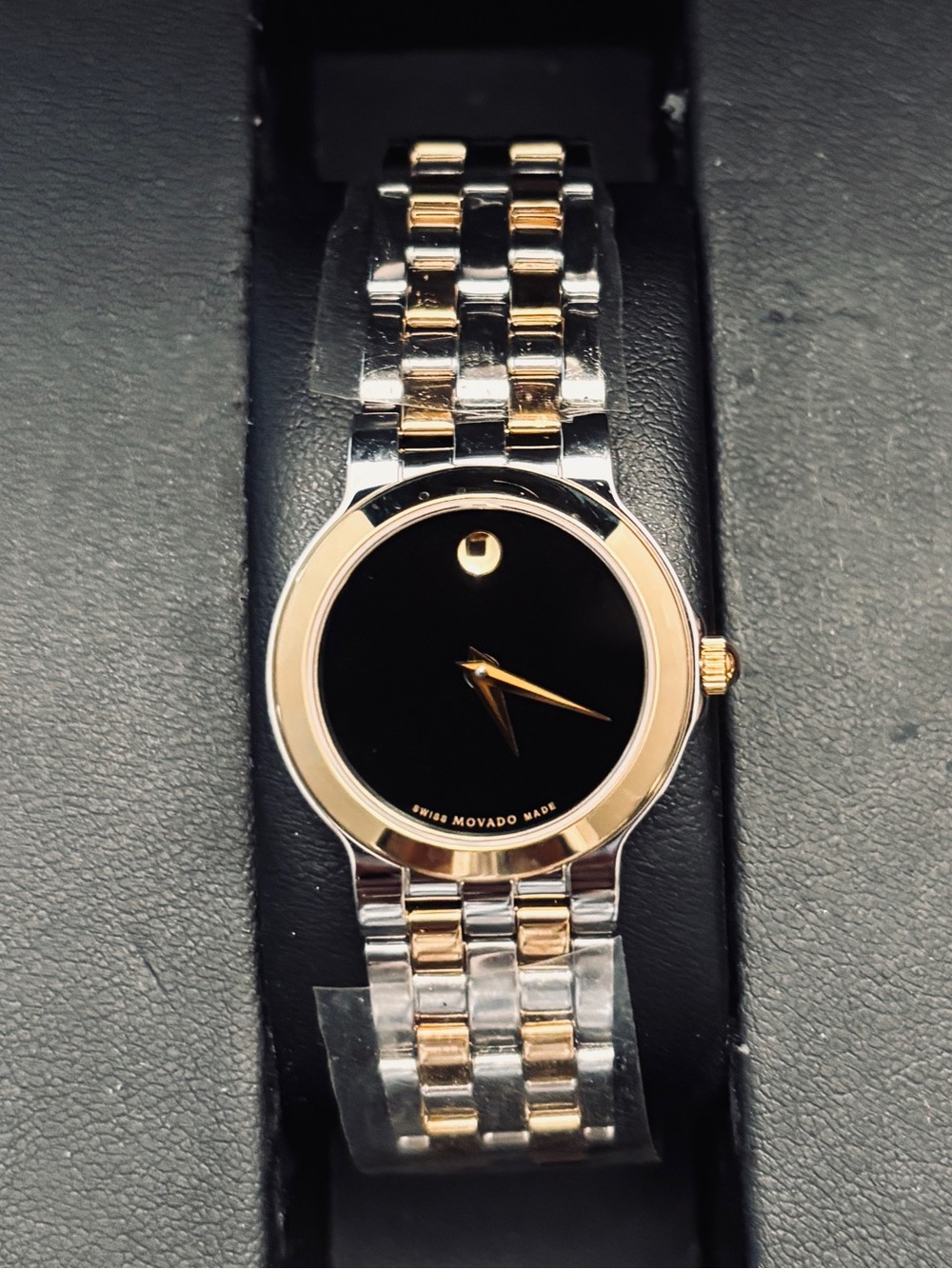 Movado Two-Tone Gold and Silver Women's Museum Dial Watch